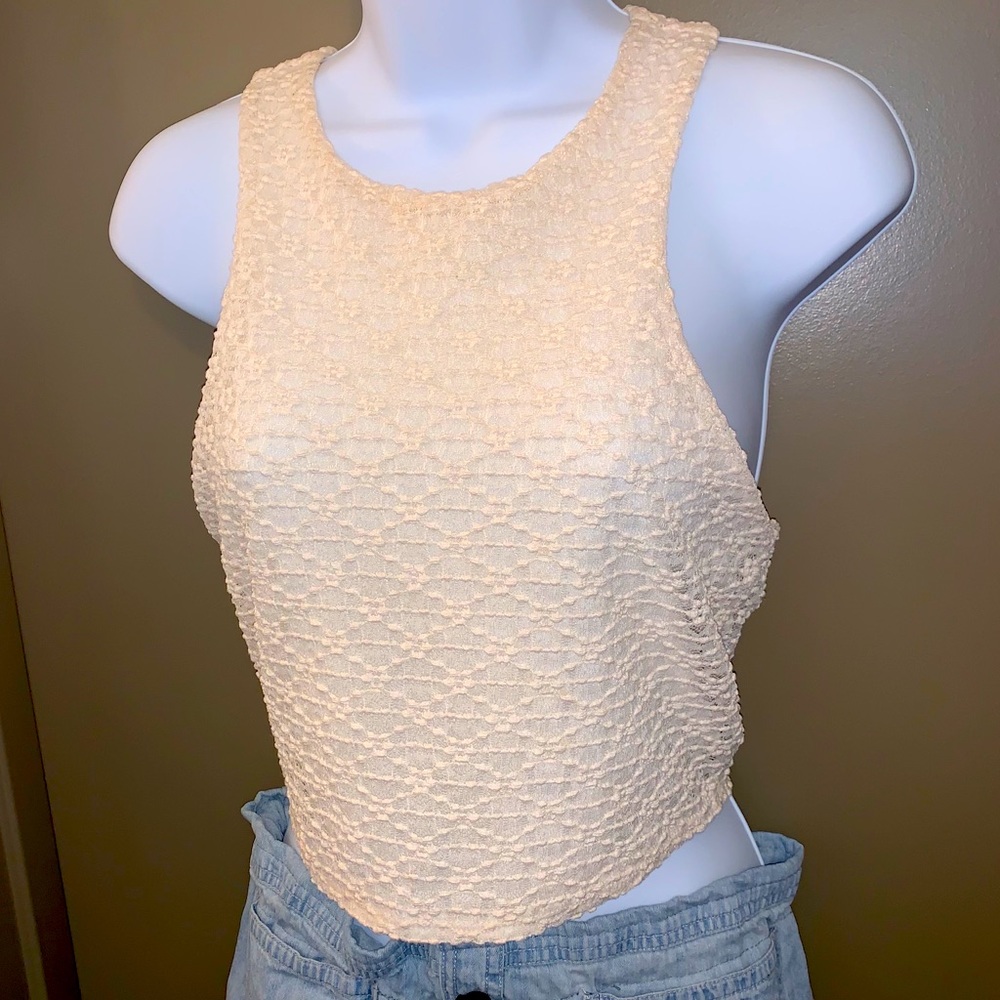 Sassy white crop top